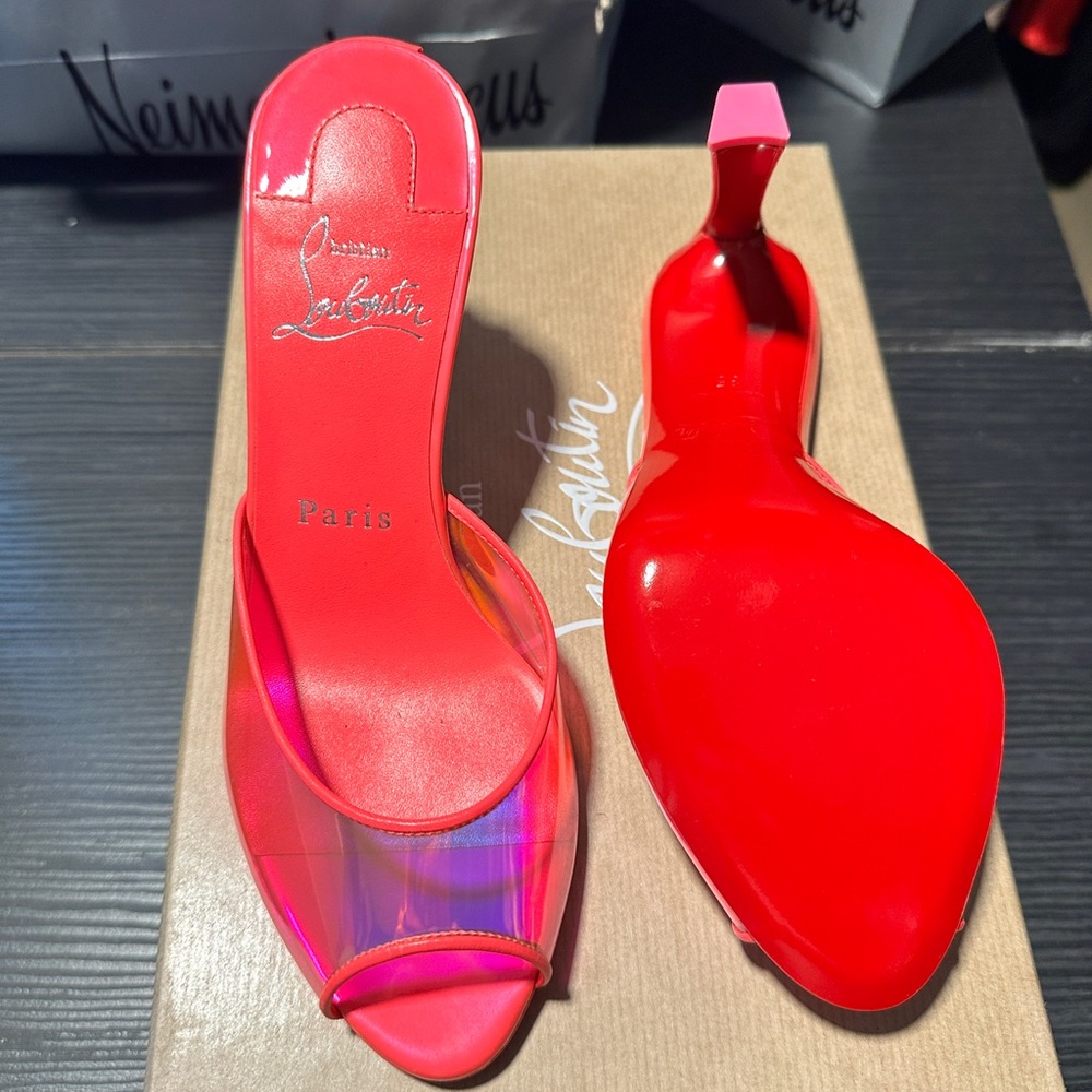 Christian Louboutin Red and Pink Heels